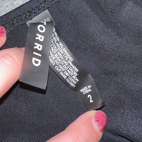 Torrid Wireless Short Asymmetrical Swim Dress With Brief Size 2 - Picture 5 of 5